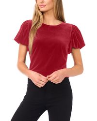 Cece - Crew Neck Puff Sleeve Top - Lyst