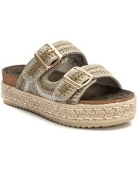 Xti - Refresh Cork Footbed Crochet Sandals By - Lyst