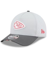 KTZ - Gray/graphite Kansas City Chiefs 2025 Nfl Training Camp A-frame 9forty Adjustable Hat - Lyst
