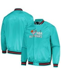 Mitchell & Ness - Hardwood Classics 1996 Nba All-star Game Throwback Wordmark Raglan Full-snap Jacket - Lyst