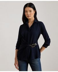 Ralph Lauren - Buckle Trim Top - Lyst
