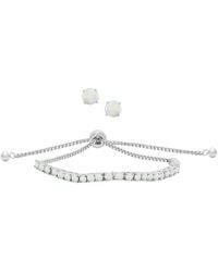 Macy's - Simulated Round Adjustable Bracelet - Lyst