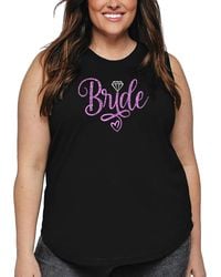 LA Pop Art - Plus Size Bride Word Art Tank Top - Lyst