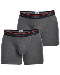 Stanfield's - Cotton Stretch 2 Pack Boxer Brief Underwear - Lyst