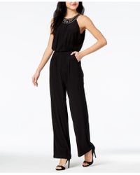 nine west black jumpsuit