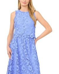Cece - Lace Crew Neck Top - Lyst