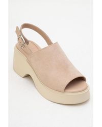 Forever & Always Shoes - Power Leather Platform Wedge Sandals () - Lyst