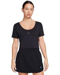 Nike - One Classic Dri-fit Short-sleeve Cropped Twist-back Top - Lyst