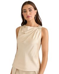 Muse - Asymmetric Neck Tank Top - Lyst