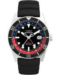 Timex - Analog Rubber Strap Watch - Lyst