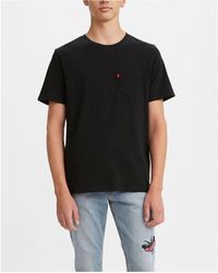 Levi's Harper Pocket V-neck T-shirt in Black for Men | Lyst