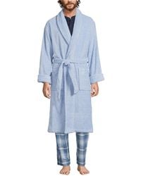 Lands' End - Calf Length Turkish Terry Robe - Lyst