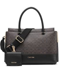 Calvin Klein - Bianca Signature Triple Compartment Convertible Satchel - Lyst