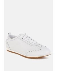 Rag & Co - Odaya Studded Real Soft Leather Sneakers - Lyst