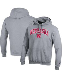 Champion - Nebraska Huskers Arched Logo Fleece Pullover Hoodie - Lyst