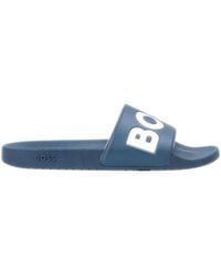 BOSS - Hugo Round-toe Slip-on Sandals - Lyst