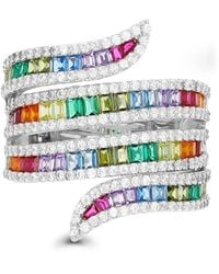 Macy's - Multi Color Baguette Cubic Zirconia Ring (4 1/3 Ct. T.w. - Lyst