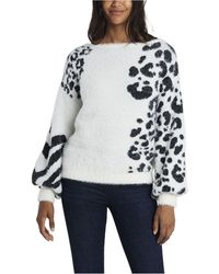 vince camuto zebra sweater