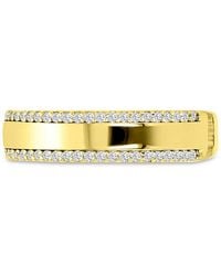 Macy's - Cubic Zirconia Double Border Polished Band - Lyst