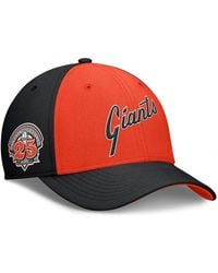Nike - Black/orange San Francisco Giants Rise Swoosh Performance Flex Hat - Lyst