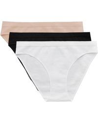 On Gossamer - Cabana Cotton Seamless Bikini Underwear 3-pack G1284p3 - Lyst