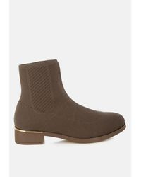LONDON RAG - Rosamund Knitted Sock Boots - Lyst