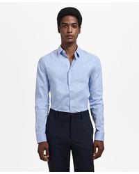 Mango - Slim-fit Cotton Dress Shirt - Lyst