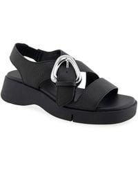 Aerosoles - Fez Round Toe Flatform Sandals - Lyst