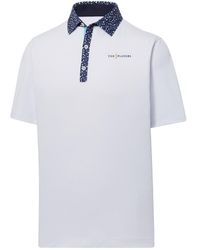Footjoy - The Players Tulip Trim Stretch Pique Lisle Collar Polo Shirt - Lyst