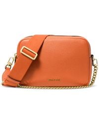 Michael Kors - Michael Bryant Medium Leather Double Zip Chain Camera Crossbody - Lyst