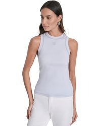 DKNY - Studded Crewneck Tank - Lyst