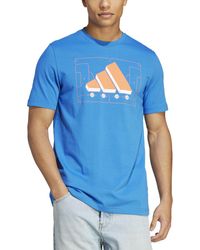 adidas - Graphic-print Logo T-shirt - Lyst