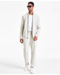 Alfani - Alfatech Regular Fit Compact Textured Ponte Knit Jacket Pants Exclusively At Macys - Lyst