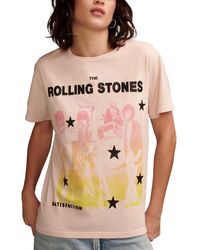 Lucky Brand - Rolling Stones Satisfaction Boyfriend Cotton T-shirt - Lyst