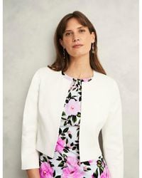 Hobbs - Elize Cropped 3/4 Sleeve Occasion Jacket - Lyst