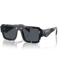 Prada - Low Bridge Rectangular Sunglasses - Lyst
