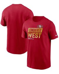 Nike 2022 NFC West Champions Trophy Collection (NFL San Francisco 49ers)  Men's T-Shirt