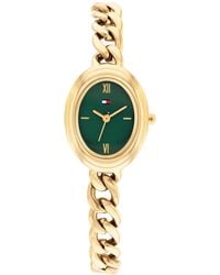 Tommy Hilfiger - Quartz Tone Stainless Steel Chain Bracelet Watch - Lyst