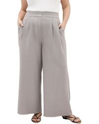 City Chic - Plus Size Hailey Check Pant - Lyst