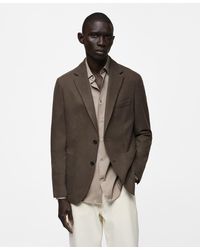 Mango - Slim-fit Wool-blend Blazer - Lyst