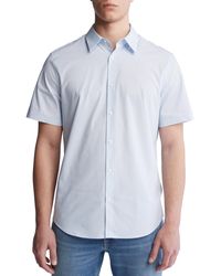 Calvin Klein - Slim-fit Stretch Stripe Button-down Shirt - Lyst