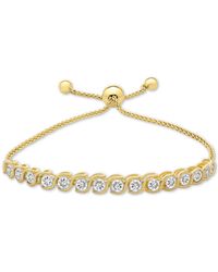 Macy's - Lab-grown White Sapphire Bolo Bracelet (3-7/8 Ct. T.w. - Lyst