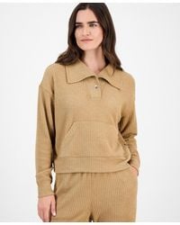 Nautica - Bib-collar Ribbed Sweatshirt - Lyst