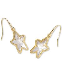 Kendra Scott - 14k Gold-plated Mother-of-pearl Star Drop Earrings - Lyst