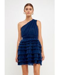 Endless Rose - Tiered Tulle Mini Dress - Lyst