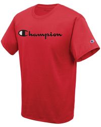 Champion - Script Logo T-shirt - Lyst