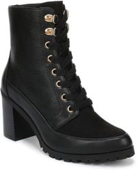 Giani Bernini - Karissah Lace-up Block Heel Booties - Lyst