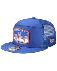 KTZ - New York Mets Split Panel 9fifty Trucker Snapback Hat - Lyst