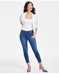 INC International Concepts - Mid-rise Chain-detail Skinny Jeans - Lyst