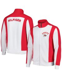 Tommy Hilfiger - White/red Kansas City Chiefs Nolan Full-zip Track Jacket - Lyst